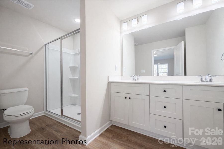 Furnished interior view inside a new home in , Charlotte (Image 8).