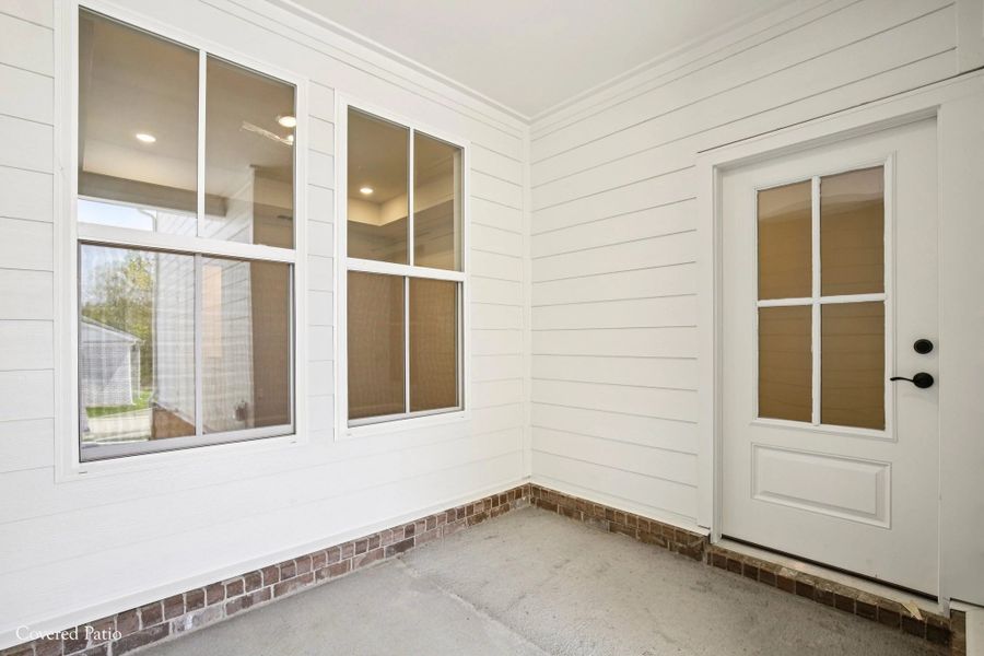 Exterior details and patio area of a home in Cedars of Cane Ridge | 55+ Community, Antioch (Image 4). Exterior details and patio area of a home in Cedars of Cane Ridge | 55+ Community, Antioch (Image 4).