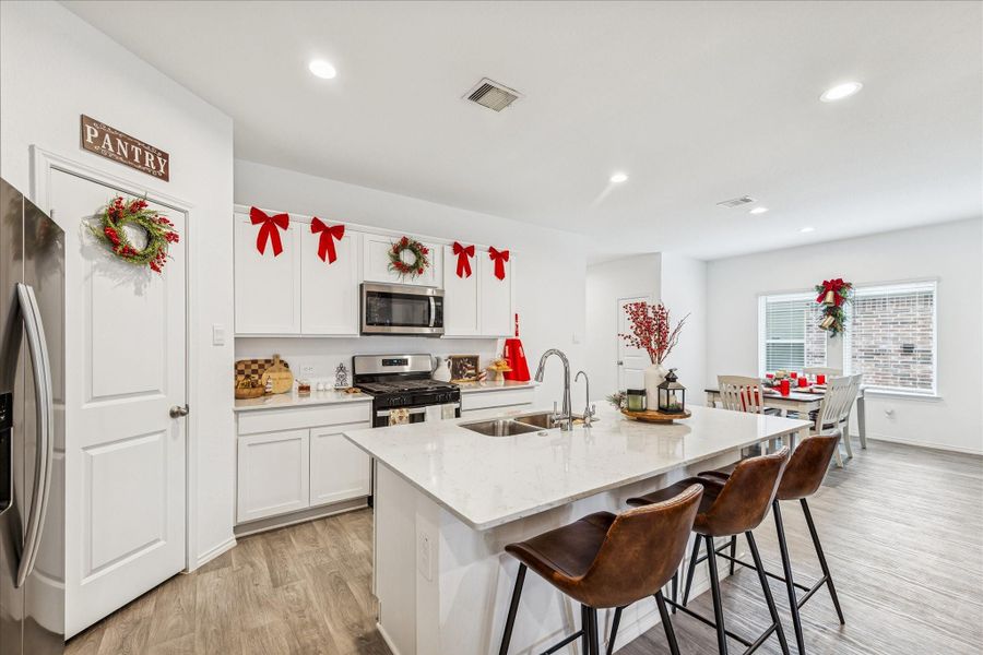 Furnished interior view inside a new home in Enclave at Dobbin, Magnolia (Image 8).