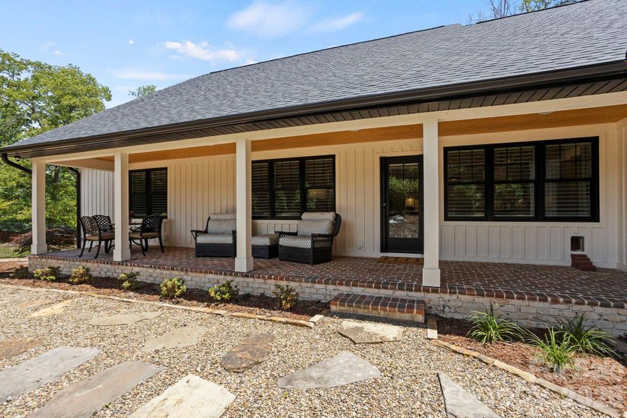 Exterior details and patio area of a home in , Hendersonville (Image 4).