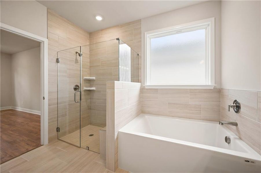 Furnished interior view inside a new home in Oak Ridge Meadows - Active Adult, Locust Grove (Image 10).