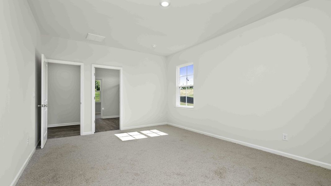 Representative unfurnished interior of a home built from the Mills by D.R. Horton in Waverly Place, Linwood (Image 17). Representative unfurnished interior of a home built from the Mills by D.R. Horton in Waverly Place, Linwood (Image 17).