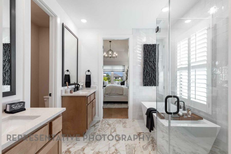 Furnished interior view inside a new home in Easton Park, Austin (Image 7).