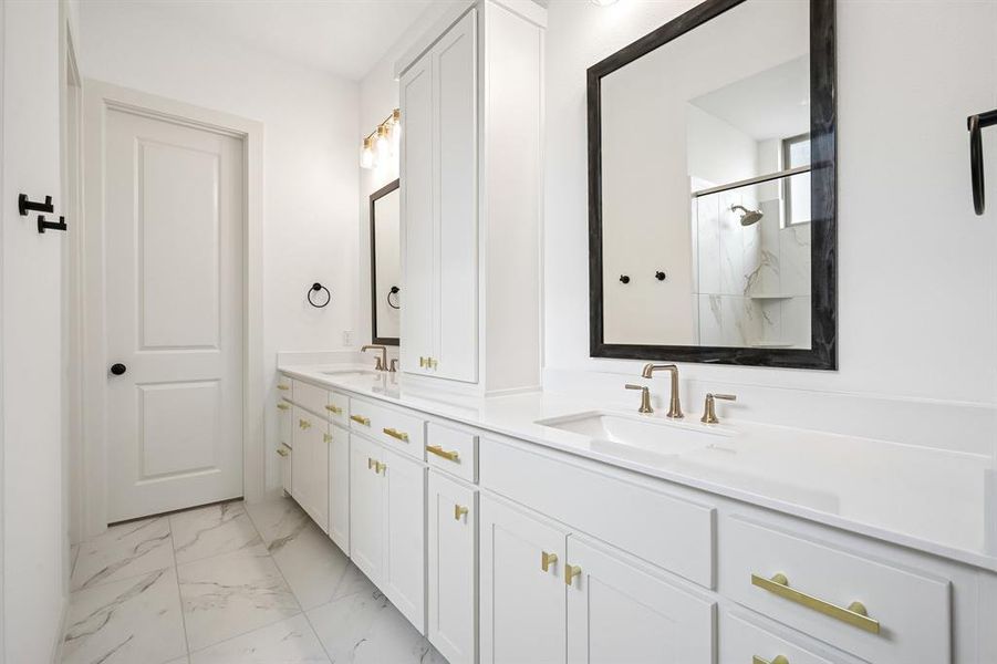 Plenty of space for two in this wonderful owner's bath!