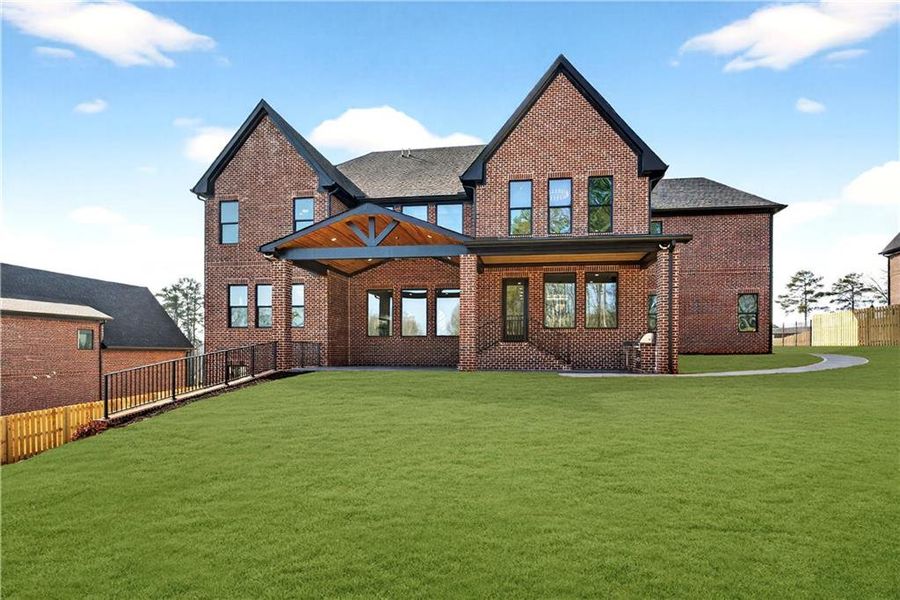 Exterior details and patio area of a home in , Buford (Image 42). Exterior details and patio area of a home in , Buford (Image 42).