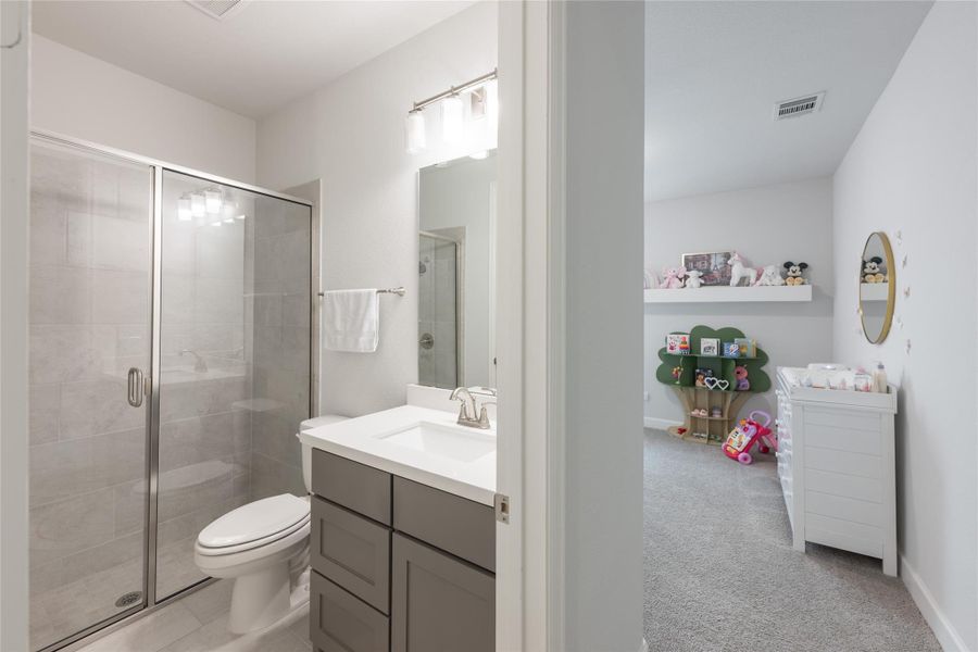 Furnished interior view inside a new home in Elyson 65', Katy (Image 6). Furnished interior view inside a new home in Elyson 65', Katy (Image 6).