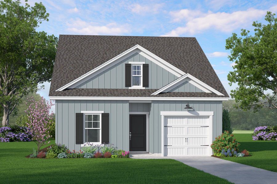 Representative exterior photo of a completed home built from the Salters by Hunter Quinn Homes in Founder's Park, Summerville, SC (Image 4).
