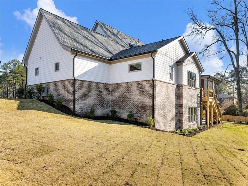 Exterior details and patio area of a home in , Buford (Image 34).