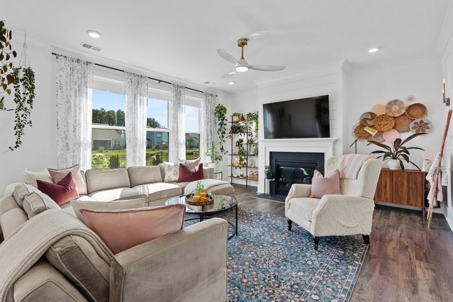 Furnished interior view inside a new home in , Ravenel (Image 36).