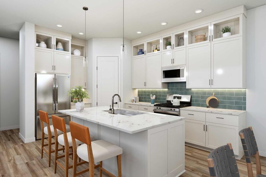 Representative furnished interior of a home built from the The Irving by David Weekley Homes in The Grand Prairie - Meadow Collection, Hockley (Image 5).
