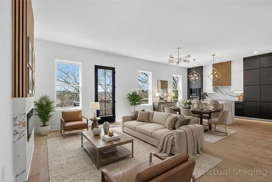 Furnished interior view inside a new home in , Canton (Image 10).