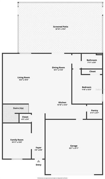 2D floor plan layout of this home in Angeline: The Estates, Land O' Lakes, FL (Image 5).
