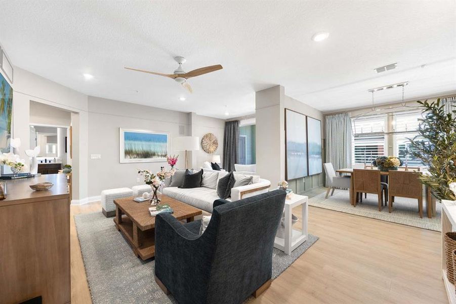 Furnished interior view inside a new home in Gatherings® of Lake Nona, Orlando (Image 35).