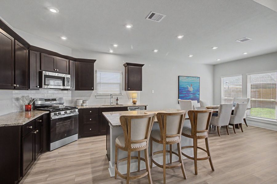 Furnished interior view inside a new home in Southern Pointe, College Station (Image 6).