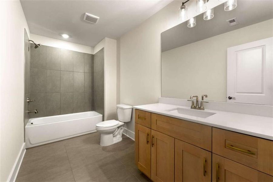 Furnished interior view inside a new home in Steeplechase, Hoschton (Image 11).