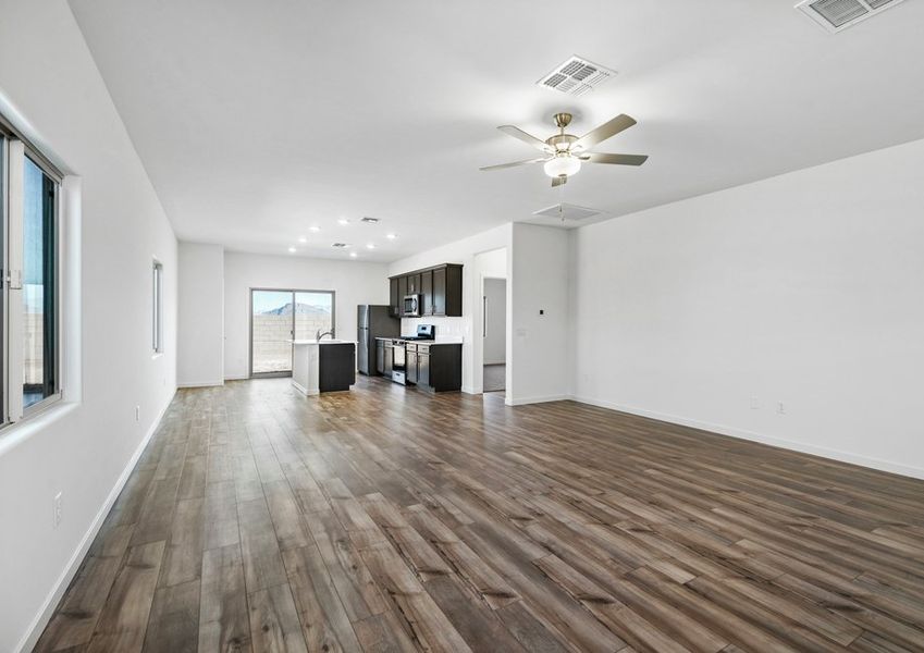 The open-concept layout of this home is perfect for entertaining family and friends!