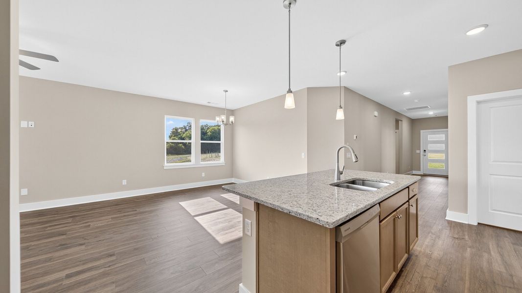 Furnished interior view inside a new home in McClure Farms, Columbia (Image 16).