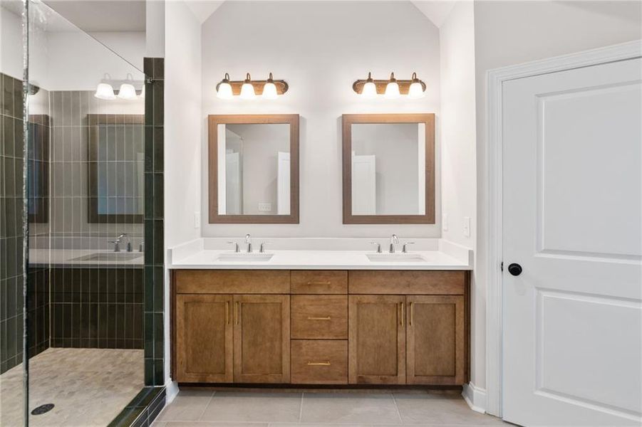 Furnished interior view inside a new home in Waterside Townhomes, Peachtree Corners (Image 18).