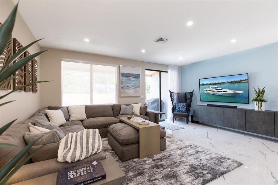 Furnished interior view inside a new home in , Fort Lauderdale (Image 6).