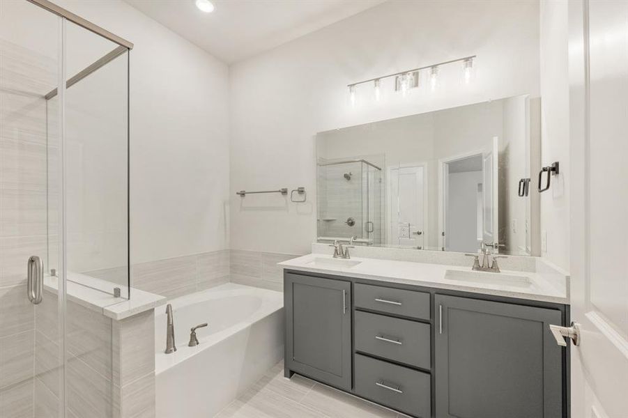 Furnished interior view inside a new home in Legacy Ranch Classic 55, Melissa (Image 11). Furnished interior view inside a new home in Legacy Ranch Classic 55, Melissa (Image 11).