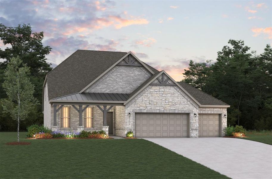 Beazer Homes Brookville Parker plan