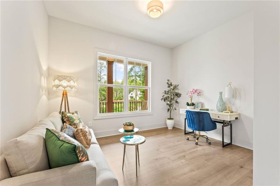 Furnished interior view inside a new home in Liberty Springs, Woodstock (Image 19). Furnished interior view inside a new home in Liberty Springs, Woodstock (Image 19).
