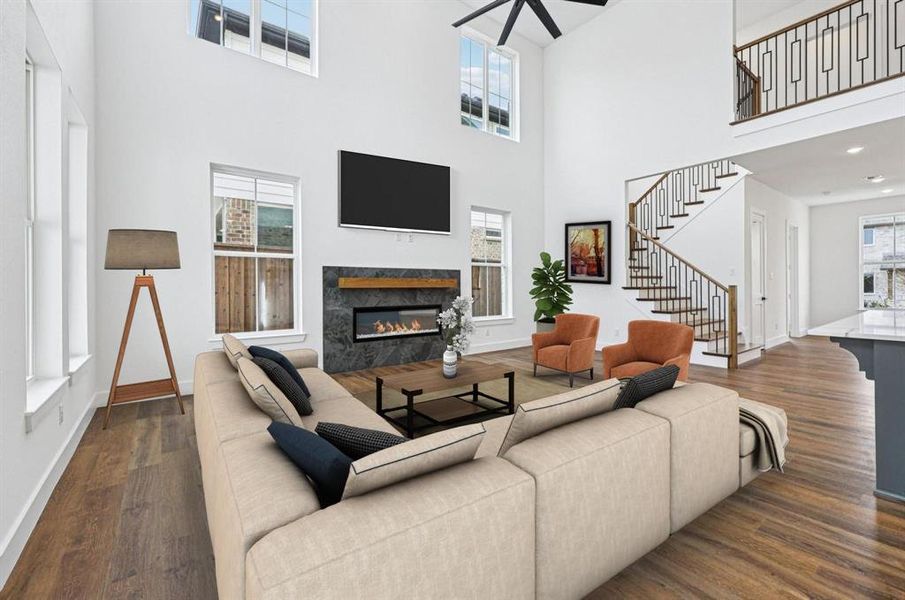 Furnished interior view inside a new home in , Rowlett (Image 9).