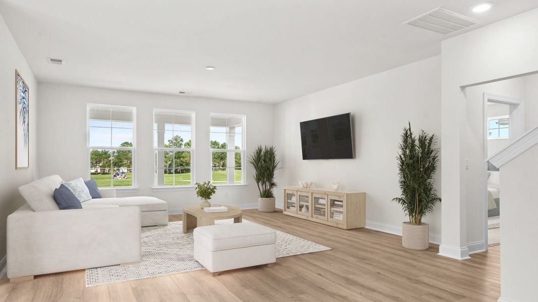 Furnished interior view inside a new home in Bluffs at Sun Colony, Longs (Image 9). Furnished interior view inside a new home in Bluffs at Sun Colony, Longs (Image 9).