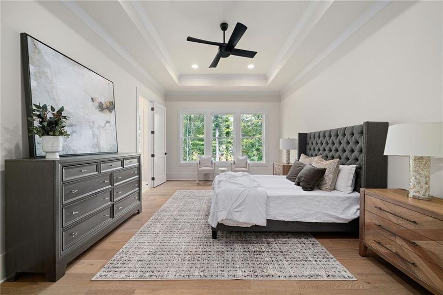 Furnished interior view inside a new home in , Atlanta (Image 19).