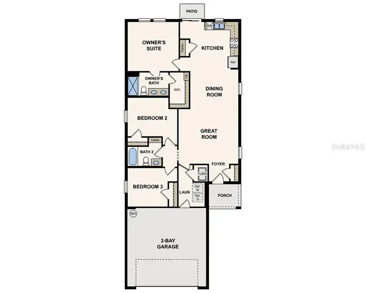 2D floor plan layout of this home in Eagle Hammock, Eagle Lake, FL (Image 2). 2D floor plan layout of this home in Eagle Hammock, Eagle Lake, FL (Image 2).