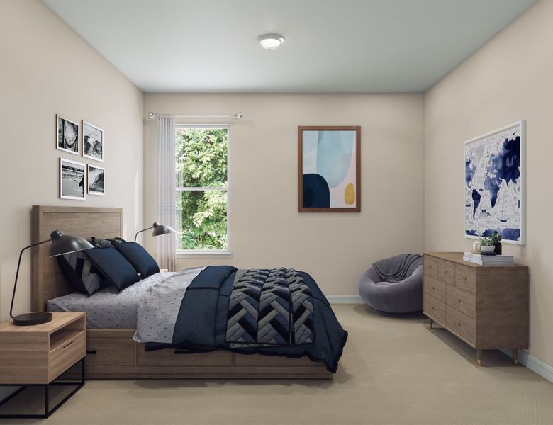 Furnished interior view inside a new home in Woodson’s Reserve, Spring (Image 9).