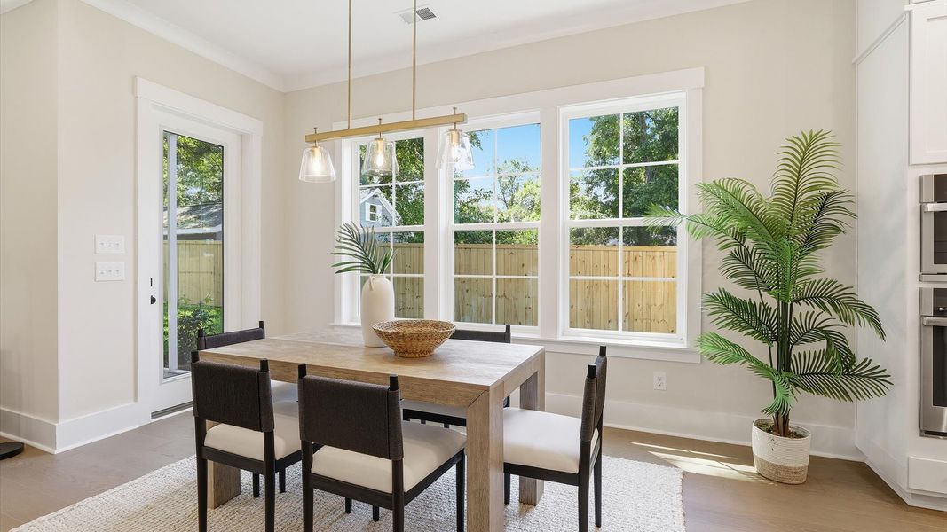 Representative furnished interior of a home built from the Lighthouse II by DRB Homes in Oak Bend, Charleston (Image 7).