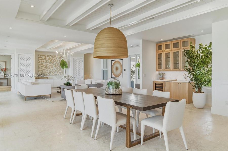 Furnished interior view inside a new home in , Islamorada, Village of Islands (Image 10).
