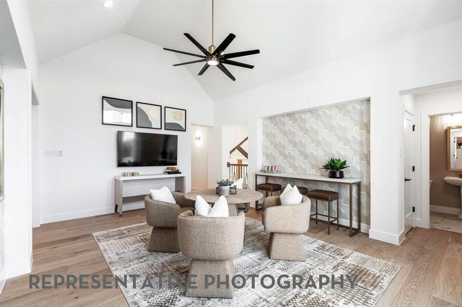Furnished interior view inside a new home in StarView, Prosper (Image 9).