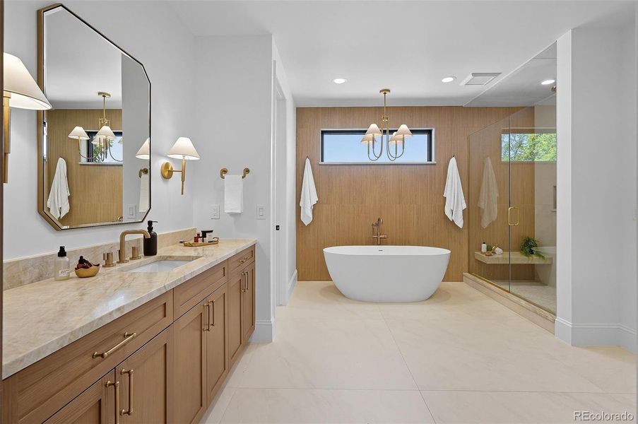 Furnished interior view inside a new home in , Denver (Image 41).