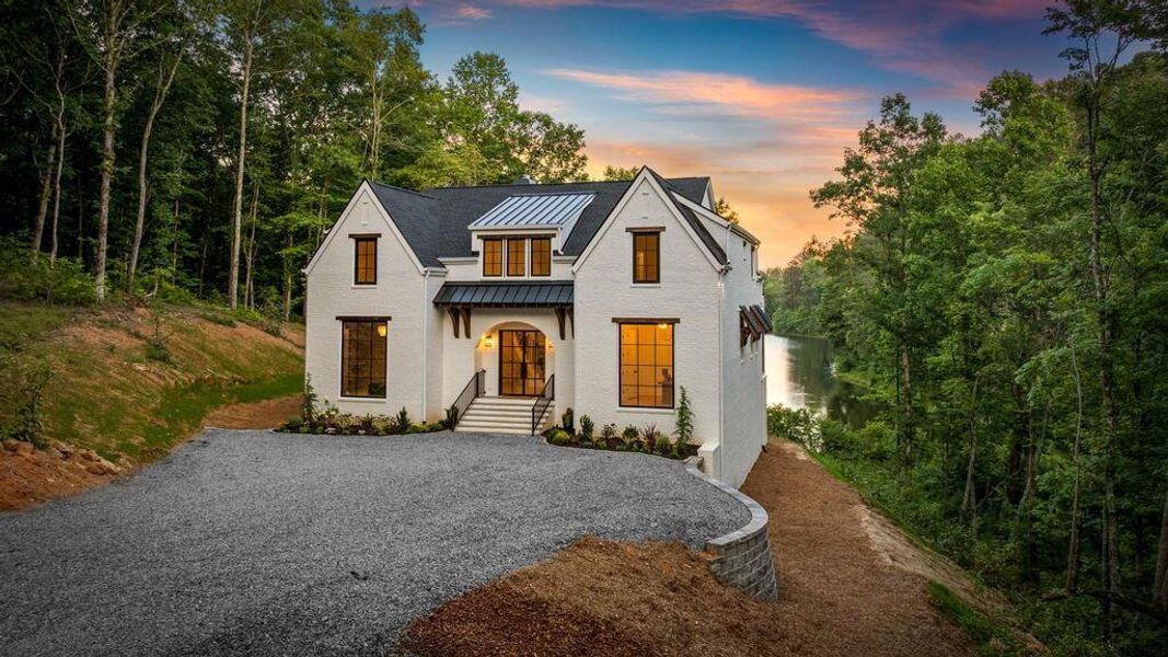 Front exterior of a new home in , Ellijay, GA, highlighting curb appeal (Image 32).