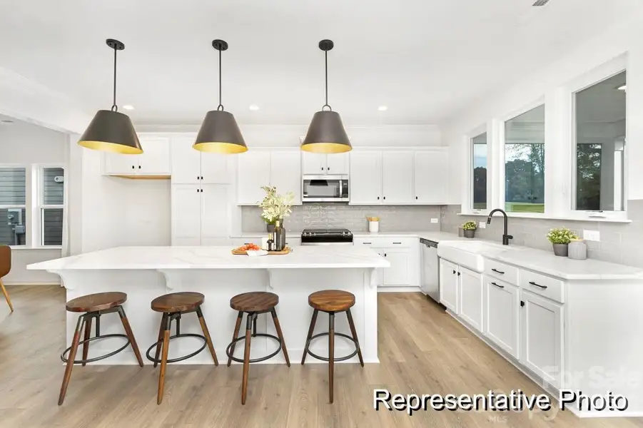 Furnished interior view inside a new home in Morgan Hills, Albemarle (Image 6).