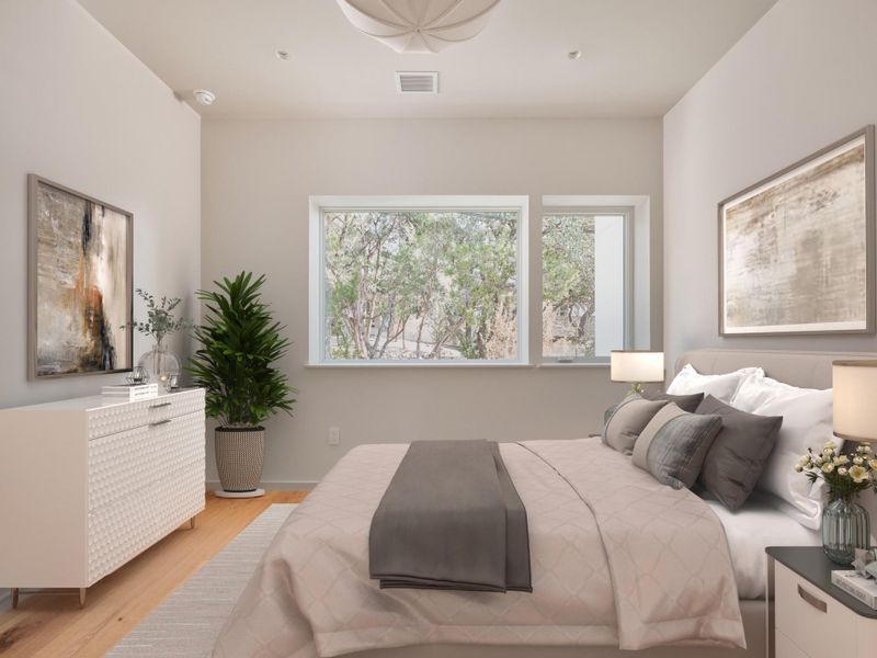 Furnished interior view inside a new home in , Austin (Image 29).