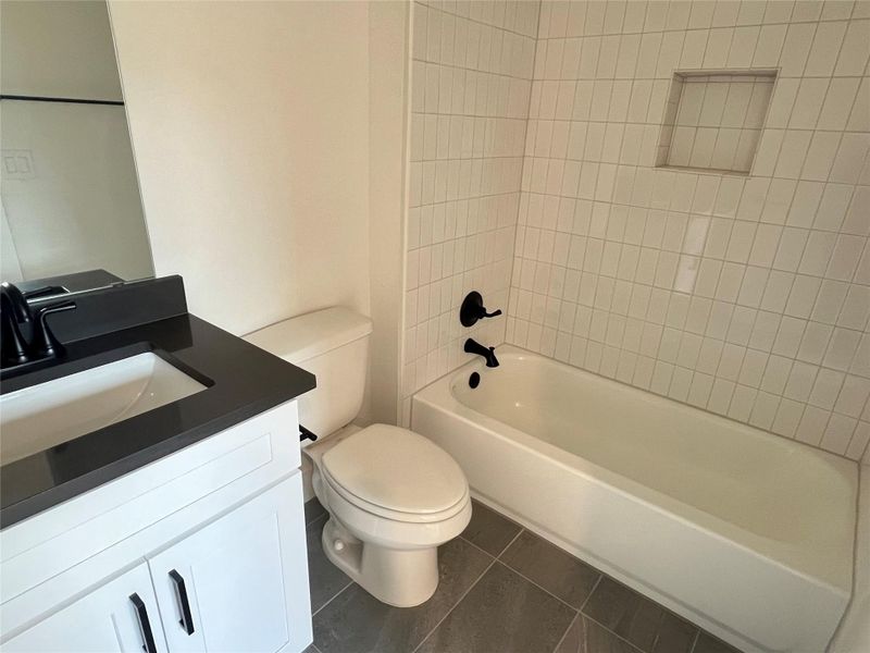 Furnished interior view inside a new home in The Grove, Austin (Image 8).