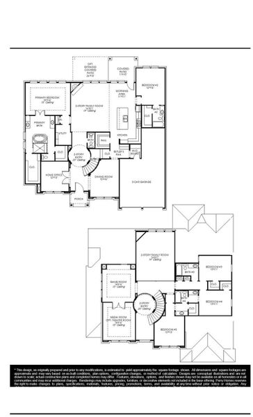 2D floor plan layout of this home in Elyson, Katy, TX (Image 2).