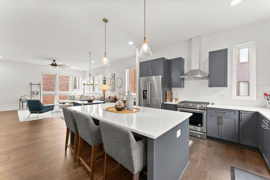 Furnished interior view inside a new home in , Atlanta (Image 10). Furnished interior view inside a new home in , Atlanta (Image 10).