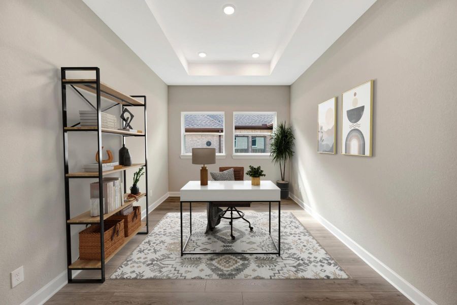 Imagine your furniture in this spacious Study