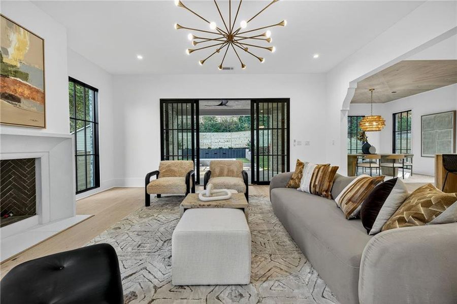 Furnished interior view inside a new home in , Atlanta (Image 34).