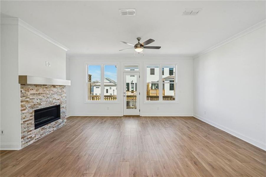 Spacious, unfurnished interior of a new home in , Buford (Image 16). Spacious, unfurnished interior of a new home in , Buford (Image 16).