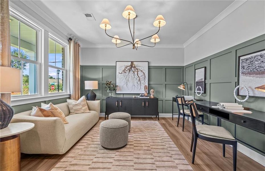 Furnished interior view inside a new home in Linden Grove, Powder Springs (Image 18).