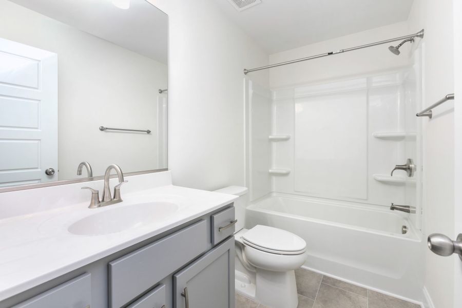 Representative furnished interior of a home built from the Kendall by Keystone Homes NC in Royal Pines, Trinity (Image 8).
