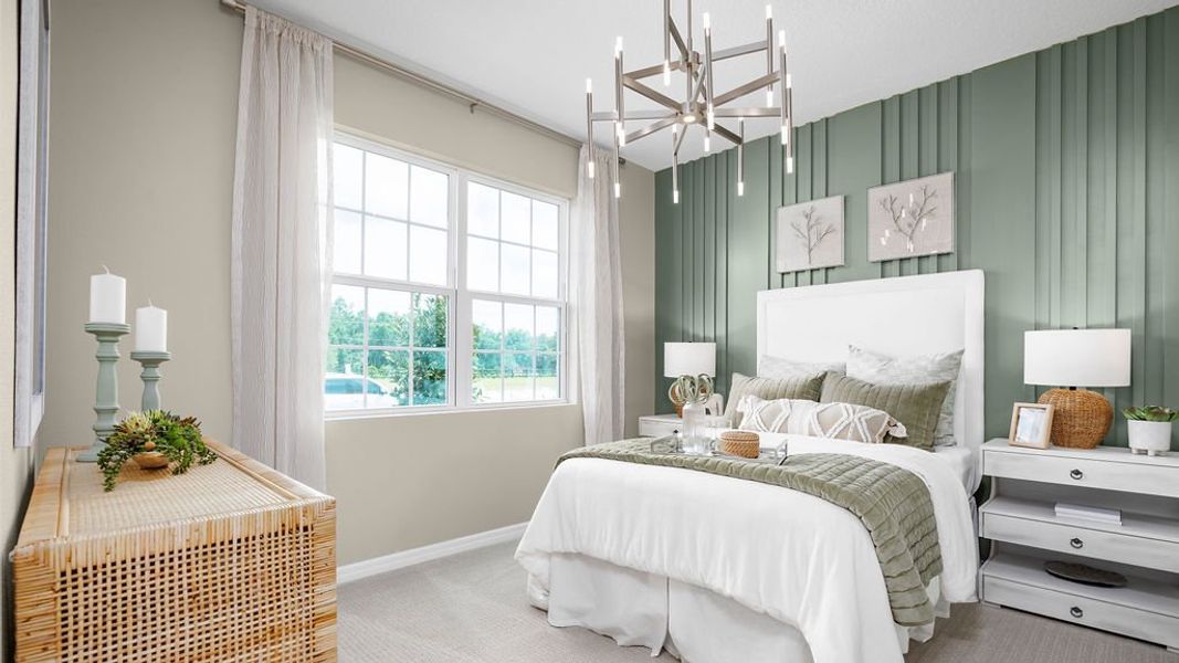 Representative furnished interior of a home built from the Newcastle by Risewell Homes in Lake Lincoln, Eustis (Image 16).