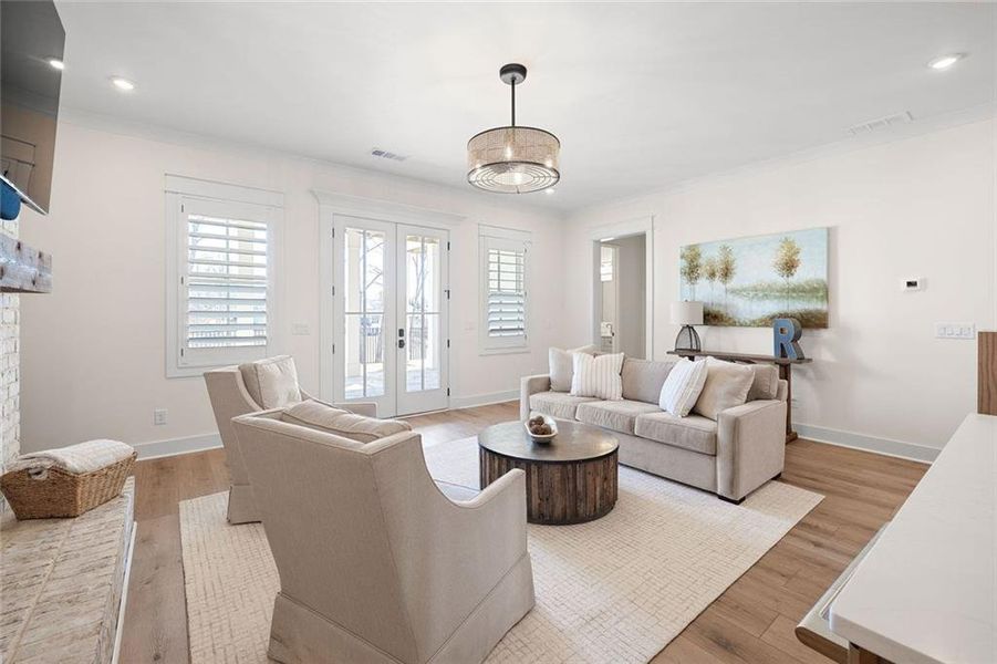 Furnished interior view inside a new home in , Dawsonville (Image 54).