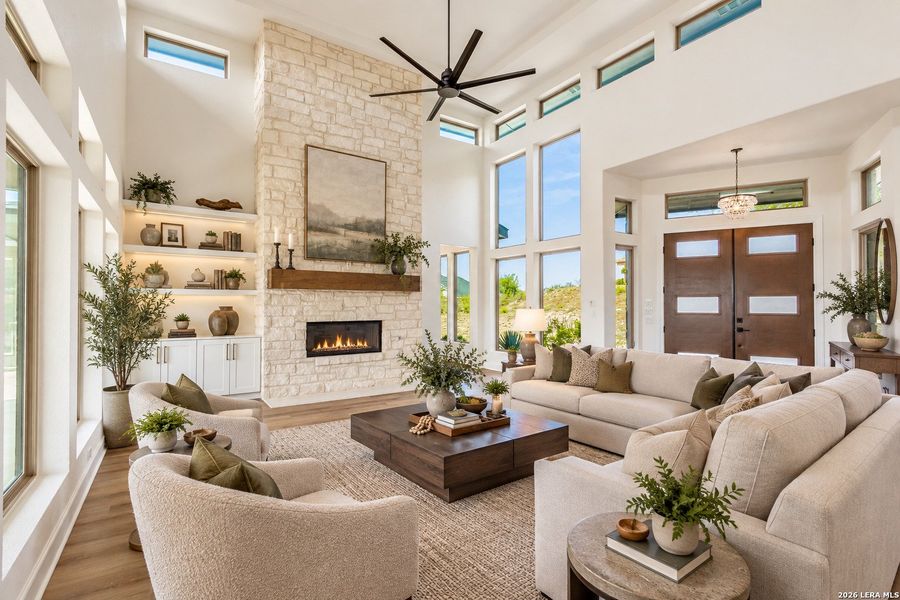 Furnished interior view inside a new home in , Spring Branch (Image 17).