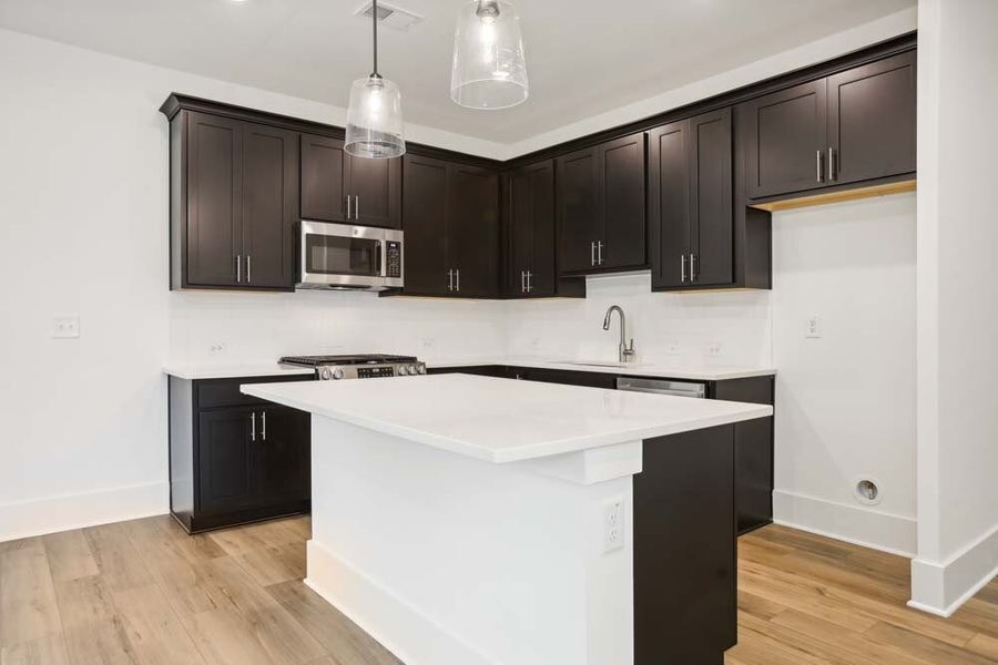 Kitchen Featuring Industrial Collection Finishes